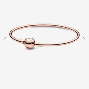 Pandora Gold Minimalist Bangle Bracelet